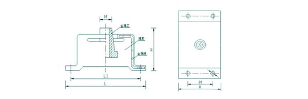 BE-60發(fā)電機(jī)橡膠減震器結(jié)構(gòu)圖